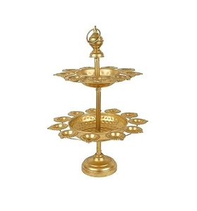 Urli Diya ที่วางของตกแต่งน้ำมัน pooja โคมไฟเทศกาลอินเดียแบบดั้งเดิมเทียนยืนตกแต่งบ้านวัด Mandir - Product Image 3