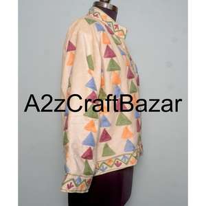 Chaqueta de Terciopelo 100% Algodón Tejido con Patrón Floral Bordado Ecológico y Transpirable para Mujeres y Niñas - Product Image 5