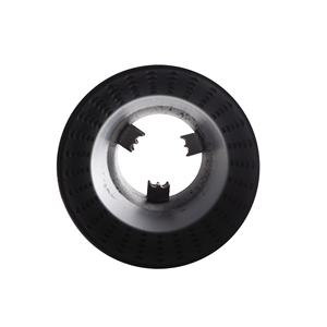 Terminal redondo de 63 mm de acero inoxidable negro - Product Image 2
