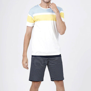 กางเกงขาสั้นผู้ชายแห้งเร็วระบายอากาศได้ดีเอวยางยืดลายพื้นย้อมสีล้วนสำหรับกลางแจ้งแนวสตรีท - Product Image 5