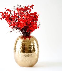 Florero de hierro martillado, jarrones decorativos para el hogar, sala de estar, nueva decoración hecha a mano para el hogar, Fabricante Mayorista exportador - Product Image 3
