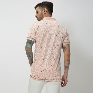 Sublimation logo personnalisé T-shirt de sport séchage rapide polo imprimé à manches courtes pour hommes - Product Image 5
