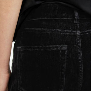 Jeans décontractés de haute qualité en gros, coupe slim, pour femmes, extensible, taille haute, jambe large, jeans évasés - Product Image 6