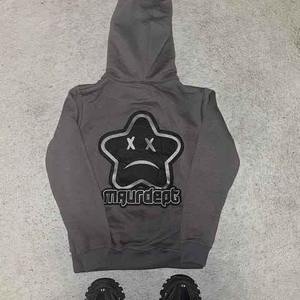 Sweat à capuche unisexe personnalisé 100% coton en éponge française surdimensionné avec fermeture éclair pour impression bouffante Logo 3D brodé hiver thermique - Product Image 5