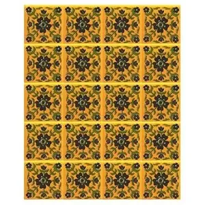 Paquet de 20 carreaux de décoration murale et de dosseret 2x2 ''sans couture florale pour votre maison décorative! - Product Image 1