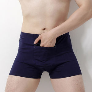 Custom Logo <b>Men's</b> Mid-Rise Briefs Breathable Anti-Bacterial Quick Dry Custom Colors Zipper Plus Size Loose Fit Casual <b>Underwear</b> - Product Image 6