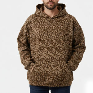 Top Quality Pullover Men <b>Leopard</b>-<b>print</b> <b>Hoodies</b> In Bulk Quantity Custom Design Casual Wear Men Pullover <b>Hoodies</b> For Sale - Product Image 1