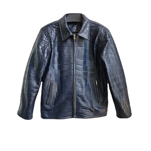 Confortable hommes pour veste en cuir de Crocodile 100% véritable qualité supérieure hiver toile décontracté luxe manteau gilet personnalisé OEM - Product Image 5