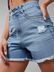 Pantalones Cortos de Mezclilla Casuales para Hombre, de Alta Calidad, 100% Algodón, Secado Rápido, Ligeros / Venta al Por Mayor, Nuevo 2025 - Product Image 6