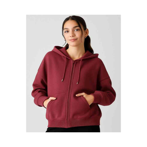 Sudadera con Capucha y Cremallera para Mujer, Lisa, de Algodón Suave, Informal, con Cremallera Completa, para Actividades al Aire Libre, Gimnasio o Uso Doméstico - Product Image 6
