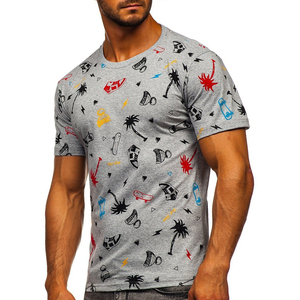 Camiseta con estampado de sublimación de último diseño para hombre y ropa de verano, camiseta sublimada con logotipo personalizado - Product Image 3