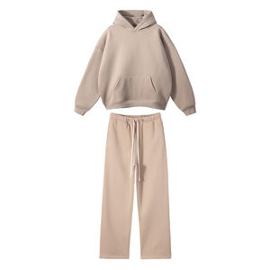 Personalizado al por mayor pulóver pantalones de chándal y sudaderas con capucha de 2 piezas Jogging Trajes Swearsuit Chándal Set para hombres - Product Image 6