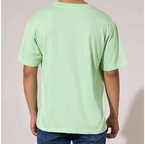 เสื้อยืดคอตตอน 100% พิมพ์ลายโลโก้ตามสั่งสำหรับผู้ชาย ทรงหลวม บริการ OEM เสื้อยืดผู้ชายแบบสบายๆ ระบายอากาศได้ดี - Product Image 4