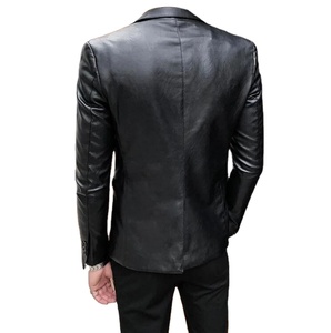 Nouvel arrivage en gros d'usine de veste Letterman en cachemire gaufré avec logo avant personnalisé - Product Image 2