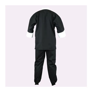 Ropa deportiva MMA para hombre y mujer a precio asequible, Conjunto de camiseta y pantalones de manga corta de Kung Fu teñido liso - Product Image 4