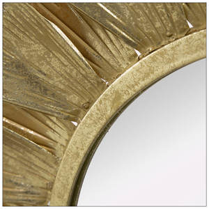 Best Selling Modern Metal Leaf Wall <b>Mirror</b> for Home Decor and Gifting for Luxury Bathroom Use Wholesale - Product Image 5