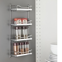 Nouvelle Arrivée Nouveau Design Étagère à Épices Multi-Usages en Métal pour Rangement de Cuisine Supports à Bouteilles de Vin Étagères à Épices de Cuisine 2026
