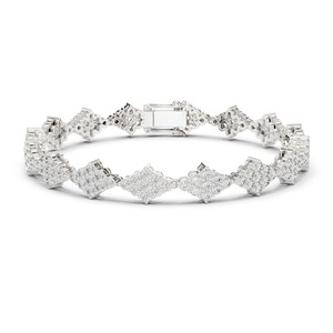 5.76 TCW Round Cut Moissanite Tennis <b>Bracelet</b> 925 <b>Sterling</b> <b>Silver</b> Bridal Wedding Fine Jewelry 7 Inch <b>Women</b>’s <b>Bracelet</b> Wholesale - Product Image 2