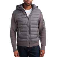 Veste matelassée coupe-vent classique et confortable avec poche chauffante pour hommes, vêtements personnalisés pour la saison d'hiver, vente en gros