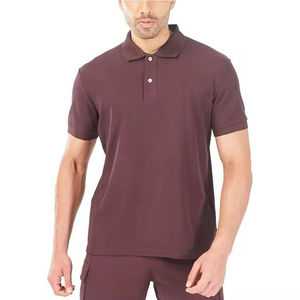 Nouveaux polos OEM en gros, t-shirt homme, logo personnalisé, polo de golf, polo uni à boutons, coupe ajustée, jersey personnalisé, twill, polo homme - Product Image 1