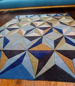 Custom Large Modern Geometrical Wool Area <b>Rug</b>/Carpet Hand-Tufted for Home <b>Bedroom</b> Living Room Office with Customized Size - Product Image 5