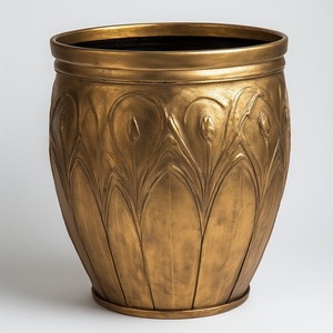 Hosepot dorado de latón antiguo pulido con acabado martillado único perfecto para esquinas interiores espacios de decoración tradicional al aire libre - Product Image 5