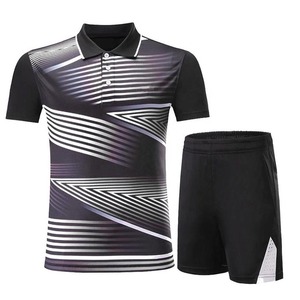 Chemise et short de badminton pour hommes de haute qualité uniformes de tennis de table personnalisables séchage rapide et respirant livraison rapide - Product Image 4