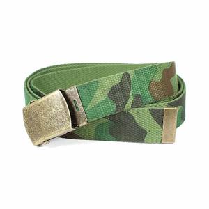 Ceinture classique en toile avec logo personnalisé 1.5 pouces Ceinture de cérémonie en tissu tissé pour homme à boucle automatique - Product Image 4