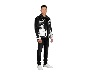 Nouvelle veste en cuir embossé pour homme, cuir de crocodile, vente en gros, cuir de vache véritable brun, vestes en cuir tendance - Product Image 1