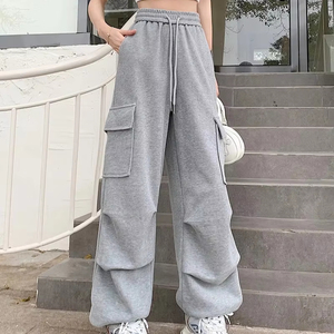 Pantalones cargo de gran tamaño con diseño personalizado, pantalones transpirables para mujer al por mayor, pantalones casuales elegantes con múltiples bolsillos Cargo Jogger - Product Image 1