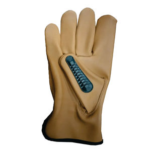 Guante de seguridad para conductor mecánico de cuero de grano de cabra cortado y térmico, resistente a impactos, forro de aramida, protección, guantes de trabajo de cuero - Product Image 5