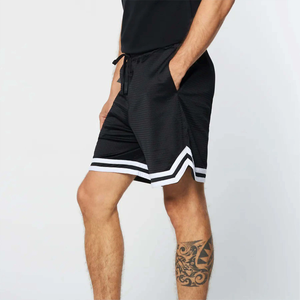 Pantalones cortos de malla de alta calidad para hombre, tela transpirable de secado rápido elegante de talla grande para actividades al aire libre de verano para ropa de baloncesto - Product Image 3