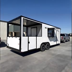 Yiwanjia YWJ-FT01 <span class=keywords><strong>Trailer</strong></span> kopi truk makanan baja tahan karat kustom dengan panggangan barbekyu 5.5x2.3 meter kapasitas 200 unit - Product Image 2