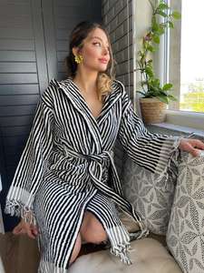 Toalla de baño a rayas Peshtemal Hammam % 100 algodón Waffle 100x180cm 900gr hecho en Turkiye - Product Image 2