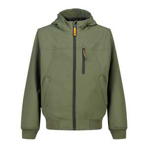 Chaqueta Softshell Casual de Invierno, Estilo Urbano, Cortavientos, con Cremallera de Lona, Impermeable, Transpirable, Personalizable - Product Image 1