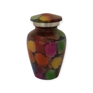 Urna Conmemorativa con Incrustaciones de Oro y Perlas, con Elegante Diseño de Mosaico, para Guardar Cenizas - Product Image 4