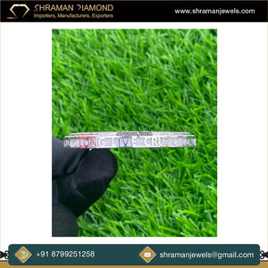 Pendentif personnalisé en argent sterling 925 avec moissanite, design géométrique, plaqué rhodium, style hip-hop, bijoux commémoratifs - Product Image 5