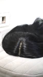 Perruque en cheveux humains Remy à base de soie indienne - Cheveux à tirage unique 26 pouces 150 grammes - Product Image 3