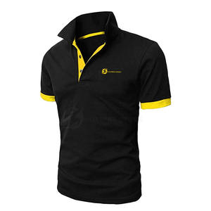 Tricoté léger et surdimensionné pour hommes élégants pour T-shirts polo respirant Logo personnalisé imprimé solide motif coton/fibre de bambou B - Product Image 2