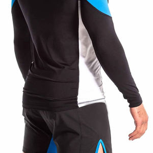 El último diseño Fitness Workout Rash Guard para uso en exteriores Precios razonables Servicio OEM Men Rash Guard - Product Image 6