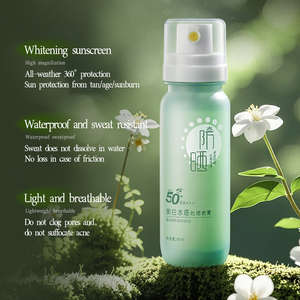 Protezione solare minerale vegana etichetta privata nebbia 90ml SPF 50 difesa UV a base d'acqua schiarente per la <span class=keywords><strong>pelle</strong></span> SPF 50 protezione solare sbiancante - Product Image 2