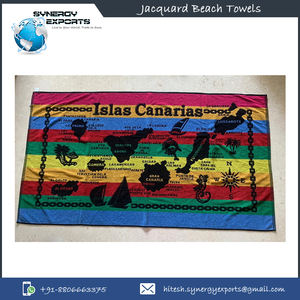 Serviettes de plage Jacquard 100% coton de haute qualité à séchage rapide et toutes saisons de l'Inde Produit le plus demandé - Product Image 6