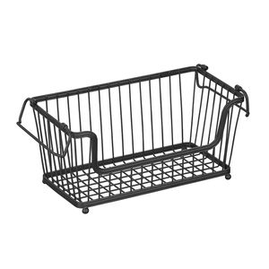 Nouveauté, 6 paniers de rangement pour fruits et légumes, couleur argent, en métal massif, à vendre - Product Image 3