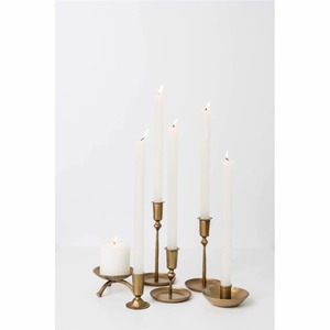 Candelabro Moderno Minimalista de Latón, Portavelas Geométrico Elegante de Metal para Decoración de Hogar y Eventos de Lujo - Product Image 1