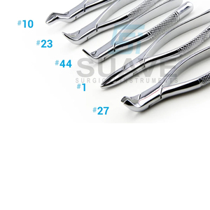 Instruments dentaires de bonne qualité pour la chirurgie dentaire Jeu de forceps d'extraction dentaire en acier inoxydable par SUAVE INSTRUMENTS CHIRURGICAUX - Product Image 2