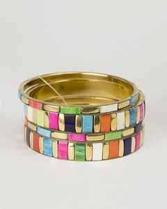 Diseñador hecho a mano moda brazaletes vidrio con brazalete de metal conjunto venta directa de fábrica joyería y accesorios - Product Image 2