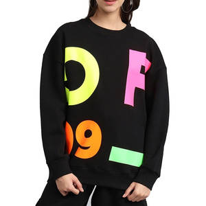 Precio barato, el mejor artículo, recién llegado, sudadera para mujer, respetuoso con el medio ambiente, tamaño Regular, básico, mezcla de algodón, sudadera para mujer - Product Image 1