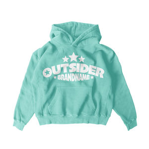 Streetwear poids lourd de luxe graphique de logo personnalisé 100% coton vêtements pour hommes sweats à capuche thermiques - Product Image 6