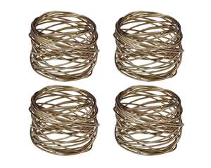 <b>Rustic</b> hammered metal napkin ring for <b>farmhouse</b> kitchen <b>dining</b> <b>table</b> setting with vintage classic decorative charm - Product Image 3