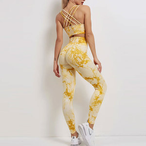 Marque privée Ensemble de yoga grande taille pour femmes de couleur unie-100% coton, vêtements de sport deux pièces écologiques et respirants - Product Image 1